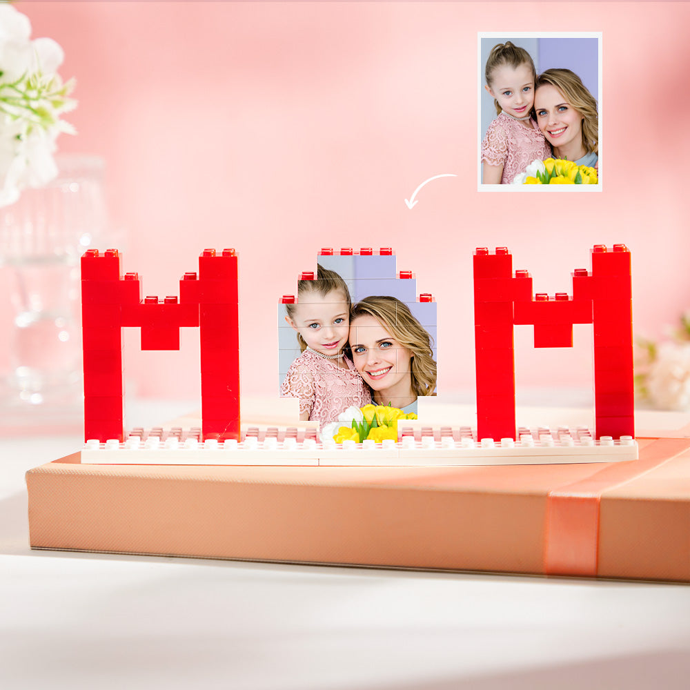 Custom Building Brick Photo Block Personalised MOM Brick Puzzles Mother's Day Gifts